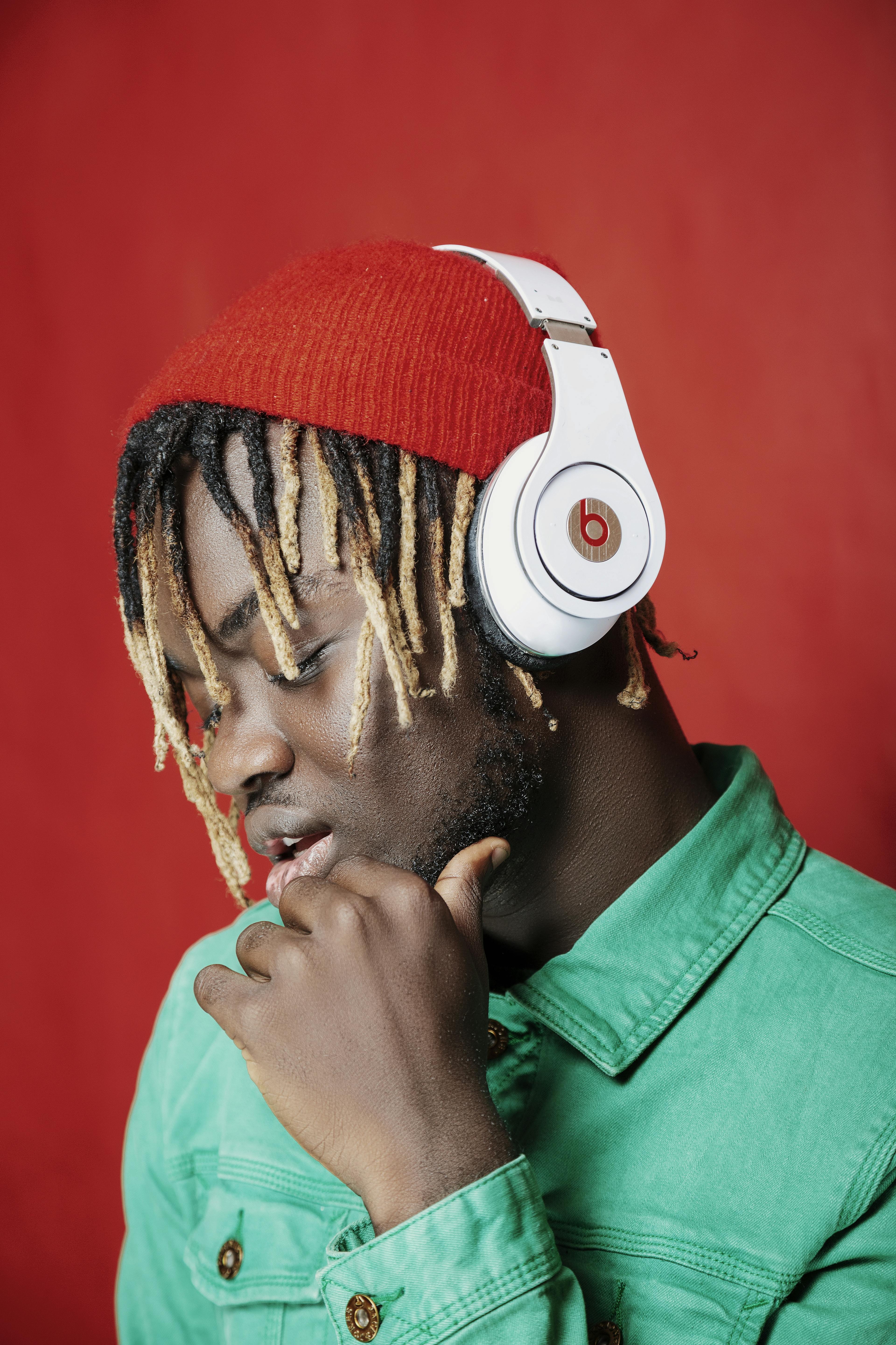 Phone showing music platforms